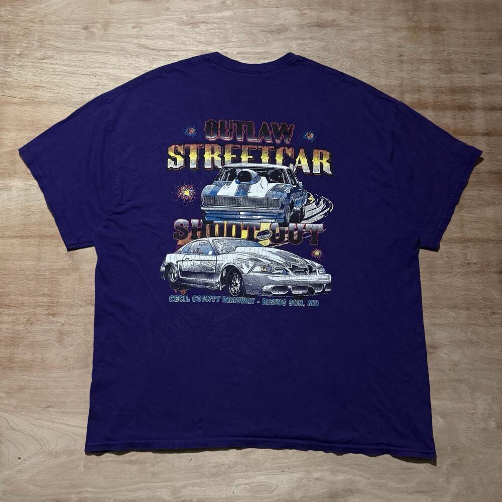 Strange Outlaw Street Car Shootout Cecil County Dragway Graphic T-Shirt